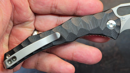 Civivi Spiny Dogfish Black G10 Handle 14C28N Reverse Tanto