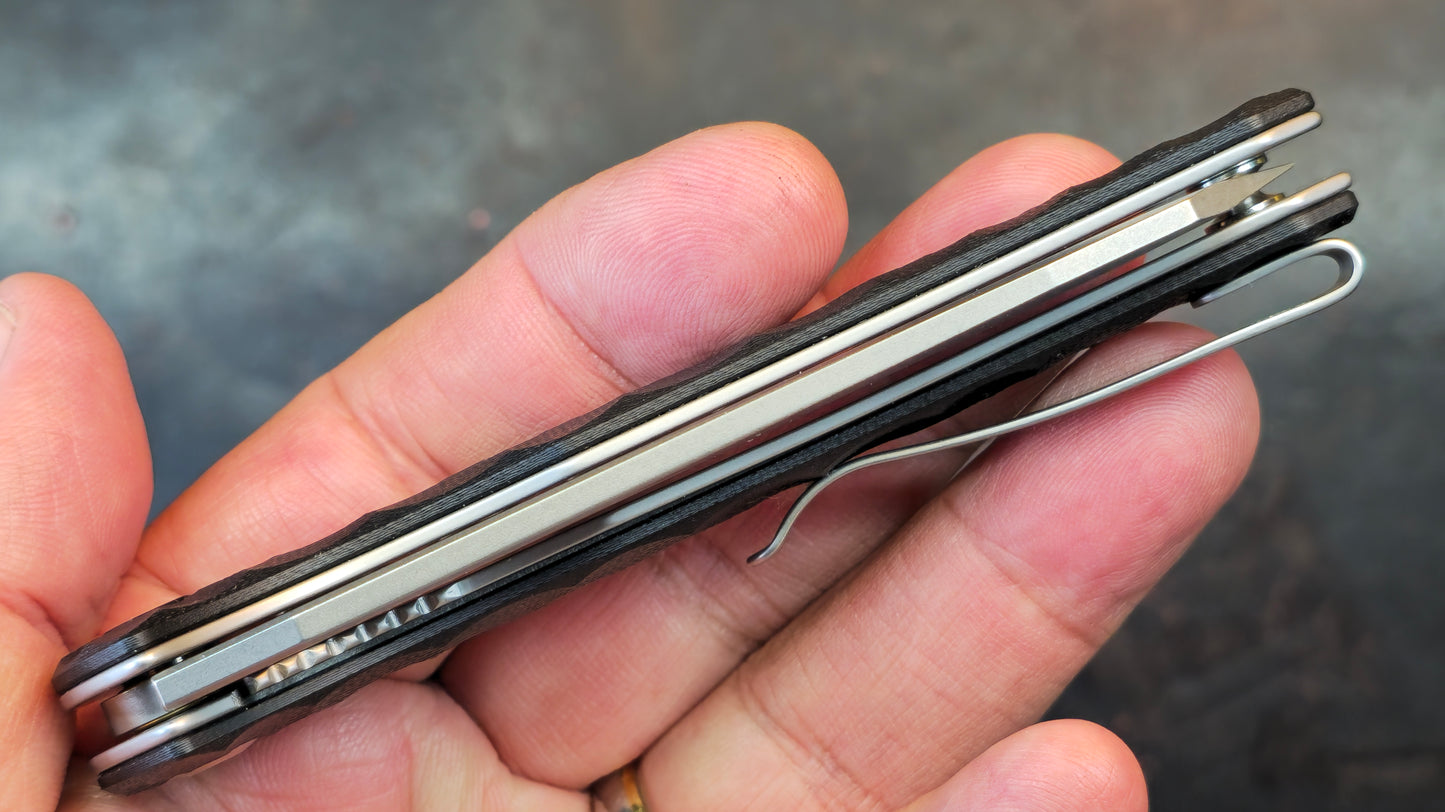 Civivi Spiny Dogfish Black G10 Handle 14C28N Reverse Tanto