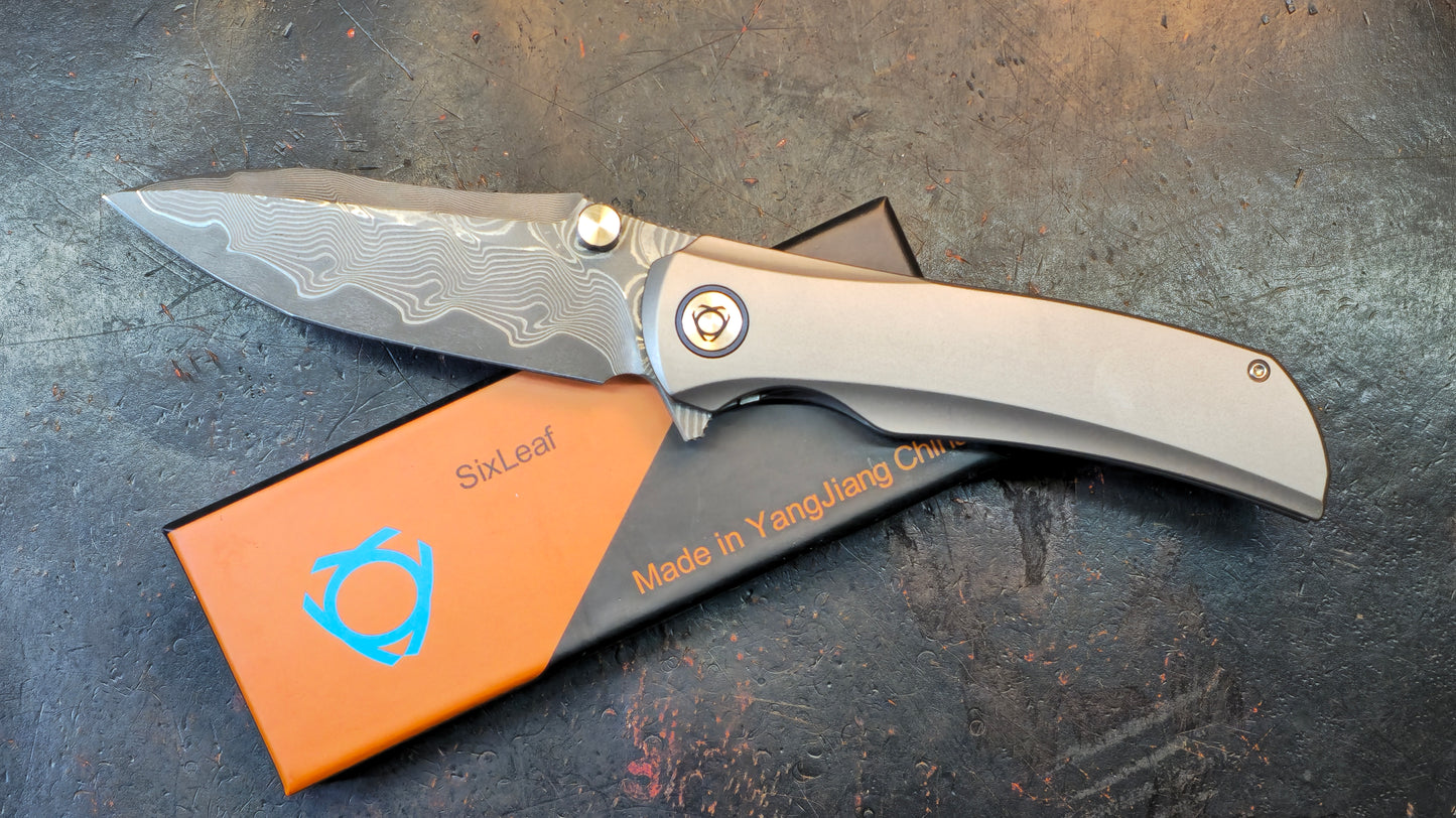 Sixleaf SL-86 Titanium RWL34+VG-10 Blade
