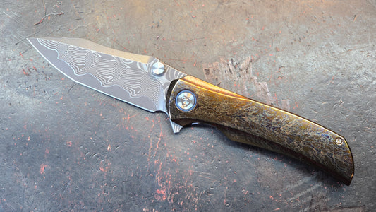 Sixleaf SL-86 Titanium Lightning Ano RWL34+VG-10 Blade