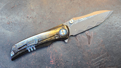 Sixleaf SL-86 Titanium Lightning Ano RWL34+VG-10 Blade