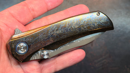 Sixleaf SL-86 Titanium Lightning Ano RWL34+VG-10 Blade