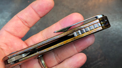 Sixleaf SL-86 Titanium Lightning Ano RWL34+VG-10 Blade