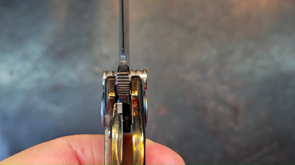 Sixleaf SL-85 Titanium Lightning Ano Dragon Damascus Blade