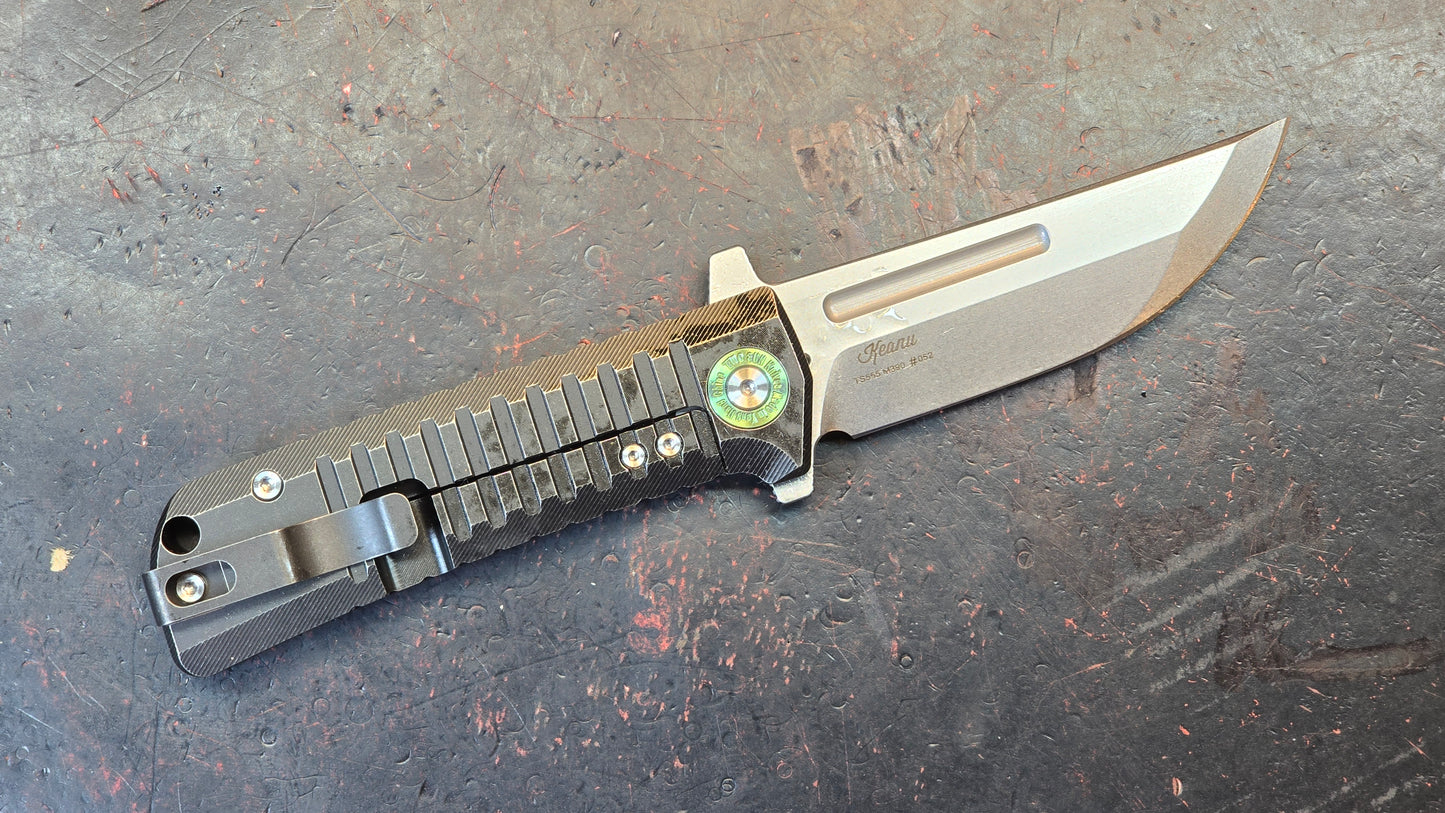 TWOSUN TS555 Titanium Handle M390 Blade