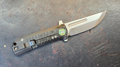 TWOSUN TS555 Titanium Handle M390 Blade