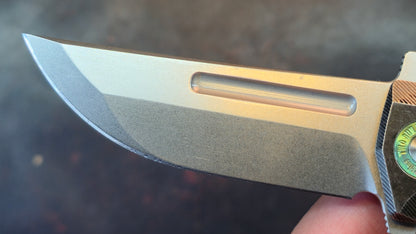 TWOSUN TS555 Titanium Handle M390 Blade