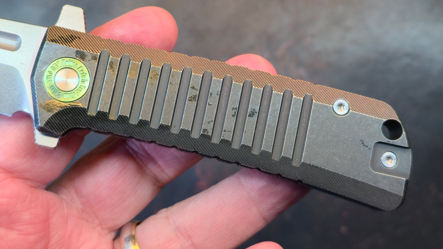 TWOSUN TS555 Titanium Handle M390 Blade