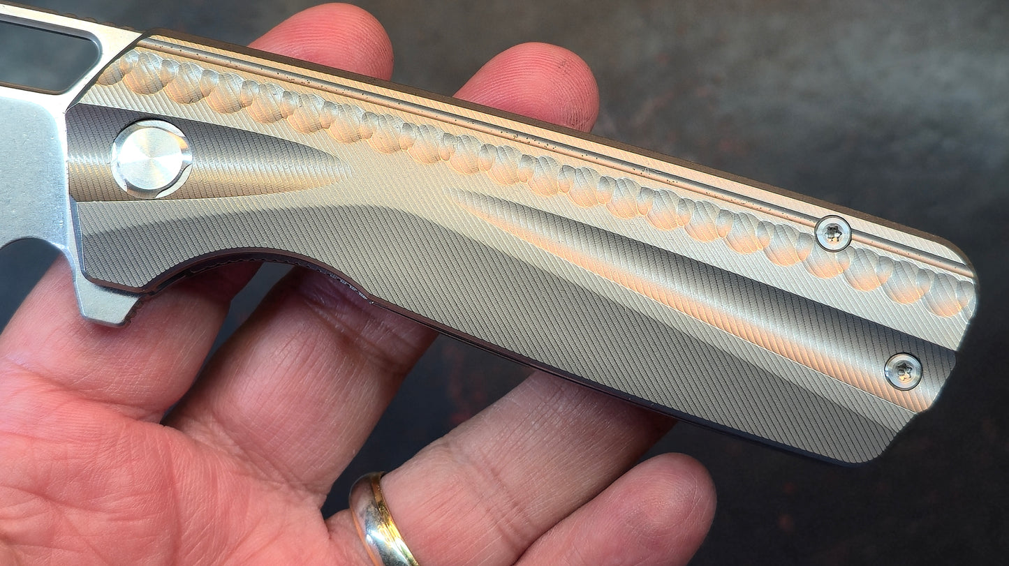 TWOSUN TS490 TITANIUM HANDLE 14C28N Blade