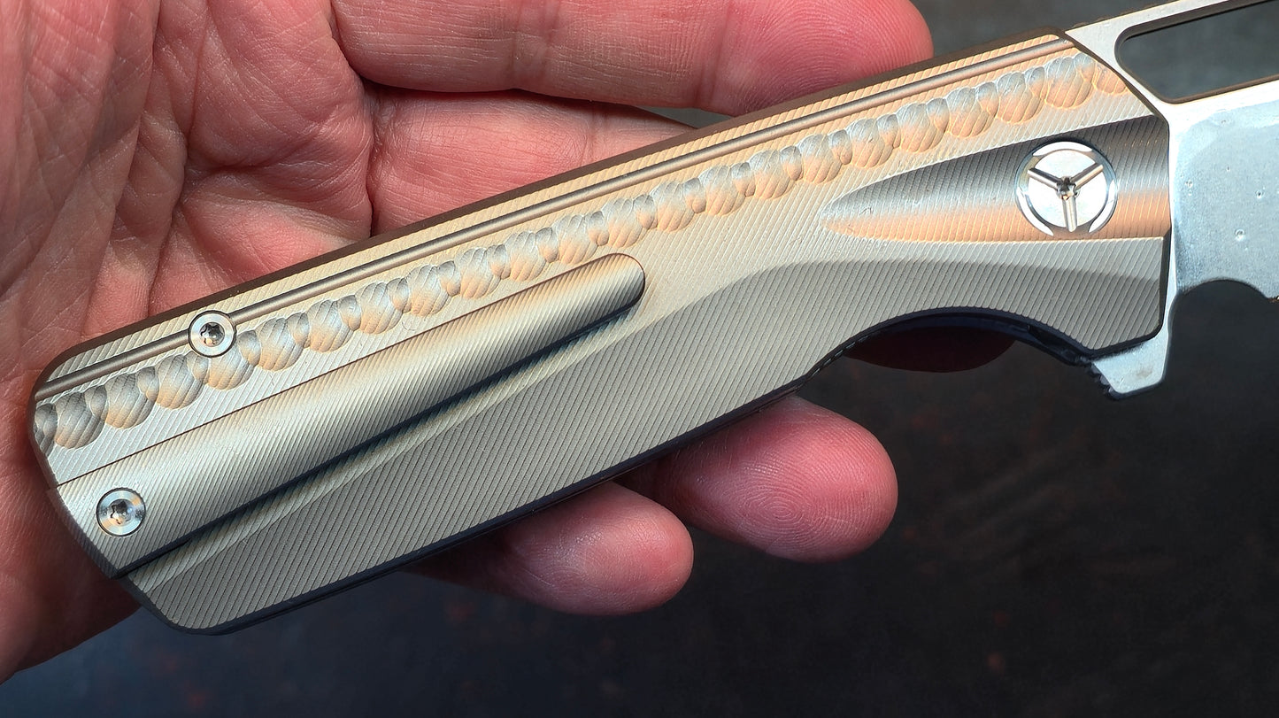 TWOSUN TS490 TITANIUM HANDLE 14C28N Blade