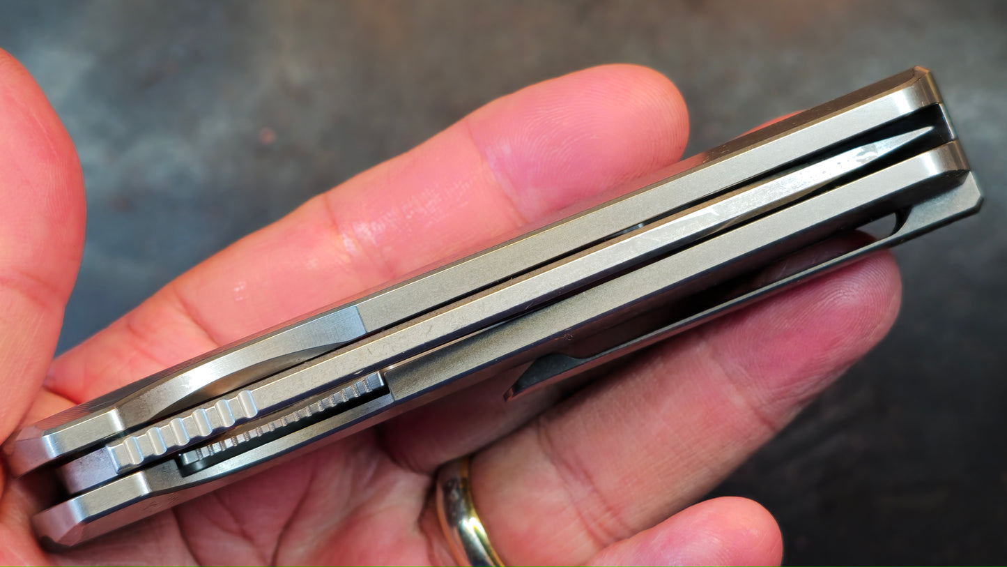 TWOSUN TS490 TITANIUM HANDLE 14C28N Blade