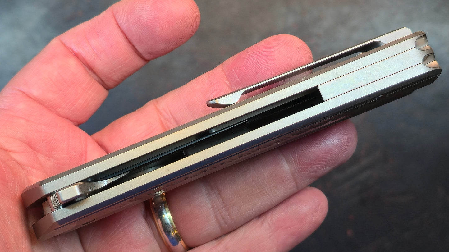 TWOSUN TS490 TITANIUM HANDLE 14C28N Blade