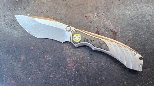 TwoSun TS560 Titanium/CF Handle M390 Blade