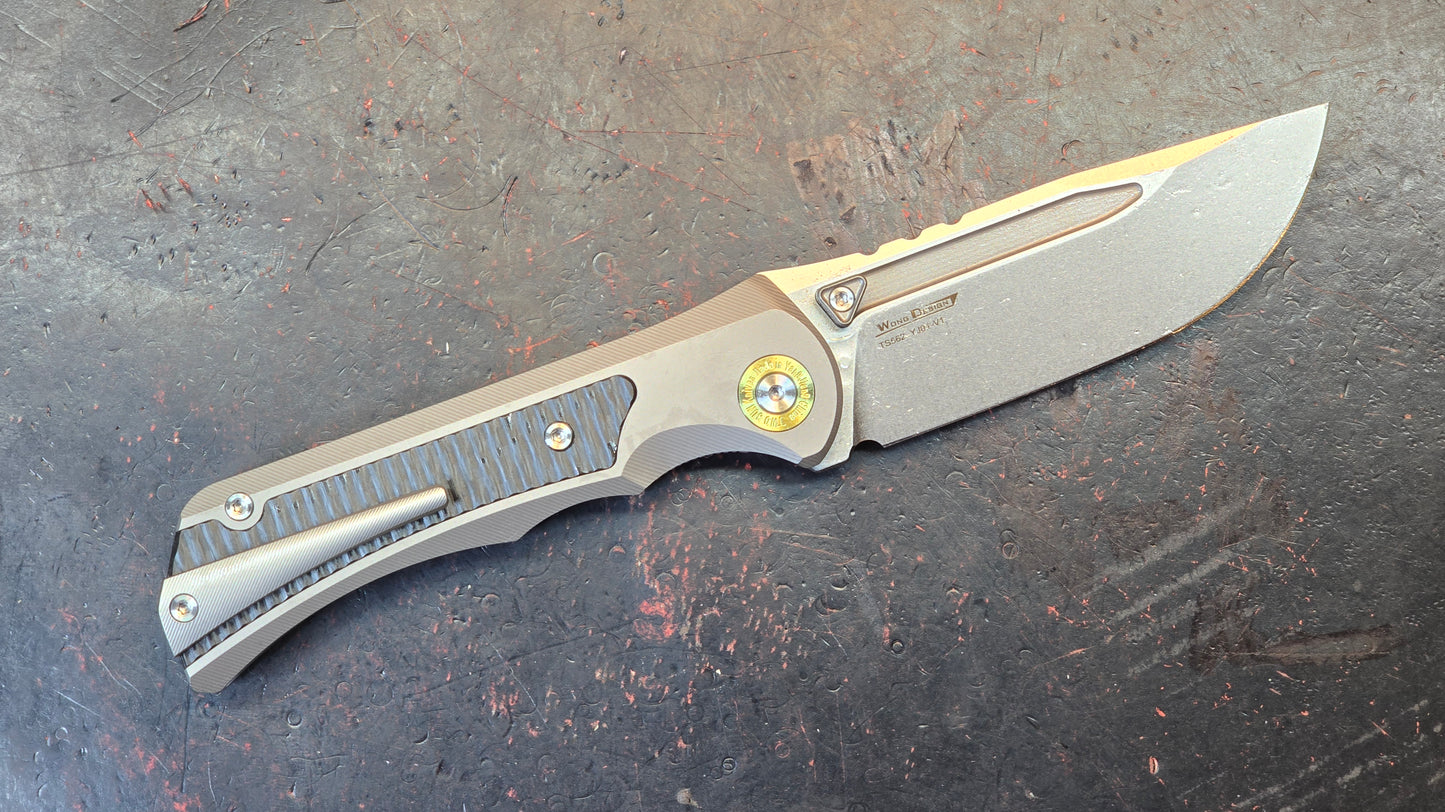 TWOSUN TS562 Titanium/CF Handle YJ01-V1 Blade