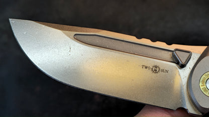 TWOSUN TS562 Titanium/CF Handle YJ01-V1 Blade