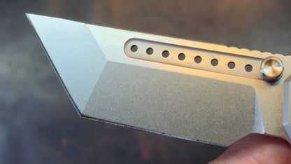 TWOSUN TS600 TITANIUM/CARBON FIBER HANDLE 14C28N Blade