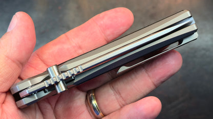 TWOSUN TS600 TITANIUM/CARBON FIBER HANDLE 14C28N Blade