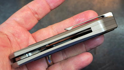 TWOSUN TS600 TITANIUM/CARBON FIBER HANDLE 14C28N Blade