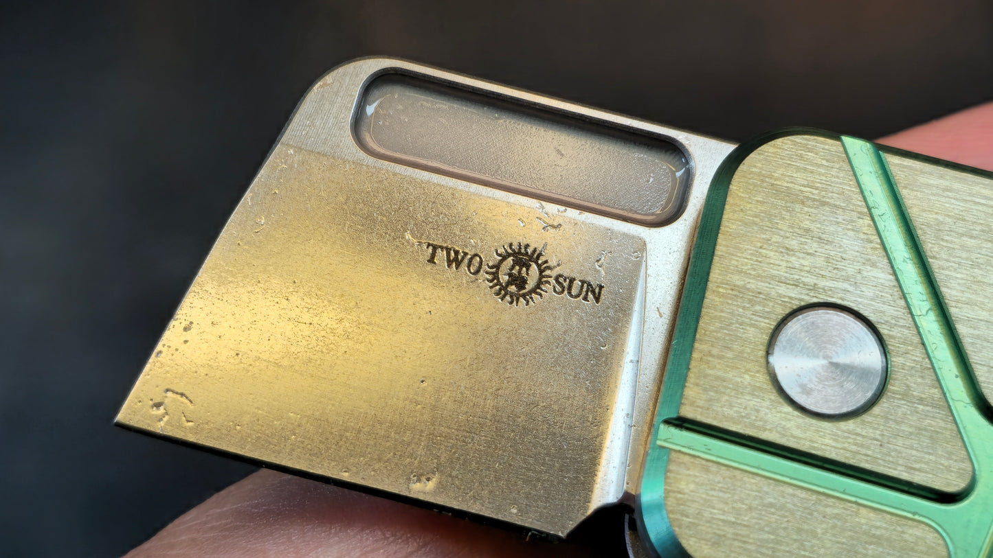 TWOSUN TS478 Gold / Gray / Black TITANIUM HANDLE M390
