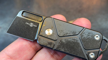 TWOSUN TS478 Gold / Gray / Black TITANIUM HANDLE M390