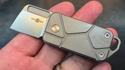 TWOSUN TS478 Gold / Gray / Black TITANIUM HANDLE M390