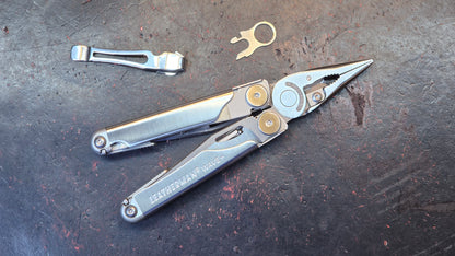 Leatherman Wave Plus Multi-Tool & Pocket clip / ring attachment