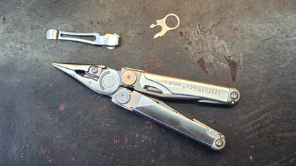 Leatherman Wave Plus Multi-Tool & Pocket clip / ring attachment