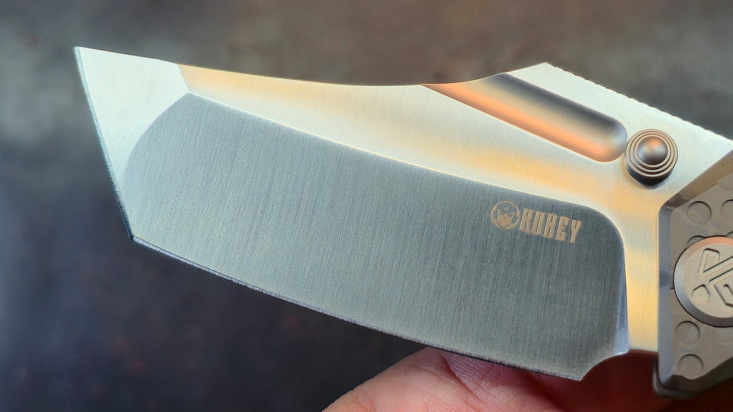 Kubey Hamster Flame & Black Titanium Handle 14C28N