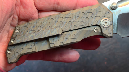 Kubey Hamster Flame & Black Titanium Handle 14C28N