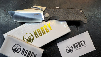 Kubey Hamster Flame & Black Titanium Handle 14C28N