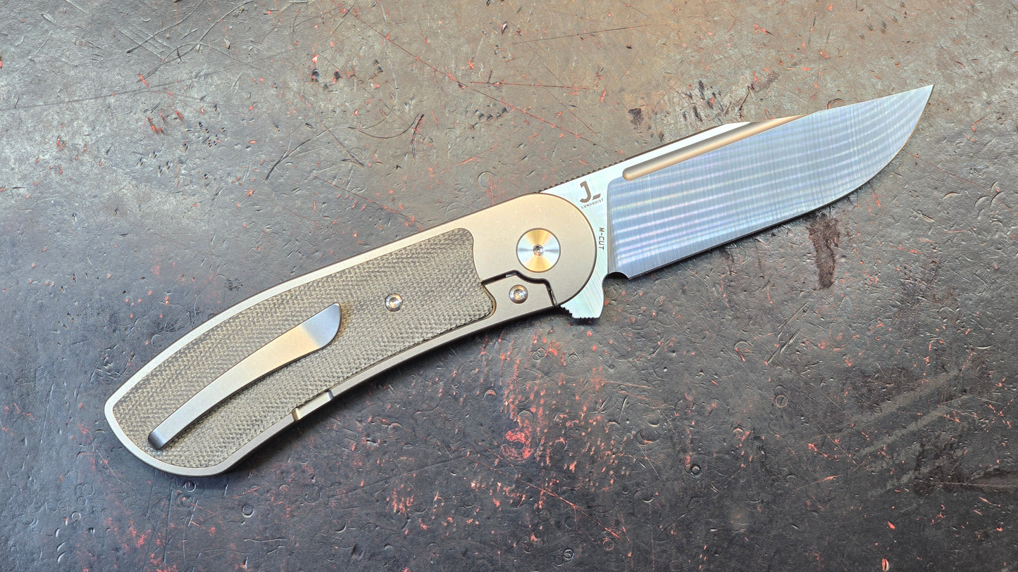 Bestech Vestige Titanium/Black Micarta Handle Magnacut