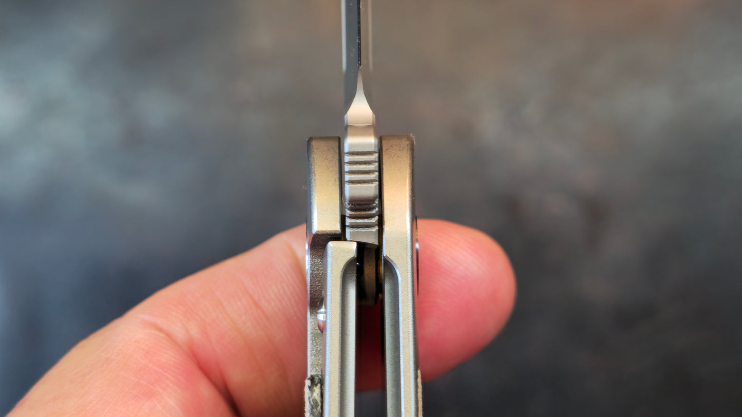 Bestech Vestige Titanium/Black Micarta Handle Magnacut