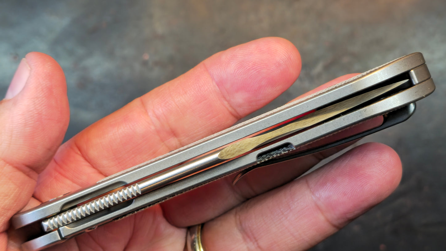 Bestech Vestige Titanium/Black Micarta Handle Magnacut