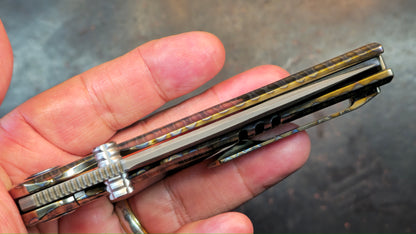 Sixleaf SL-86 Titanium Flame Ano RWL34+VG-10 Blade