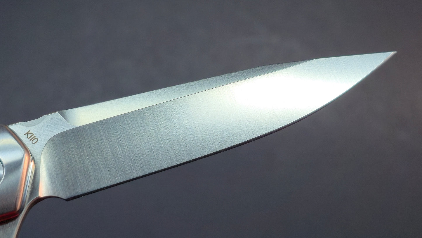 Trivisa Leominor-03G Folding Knife Blue G10 Handle K110