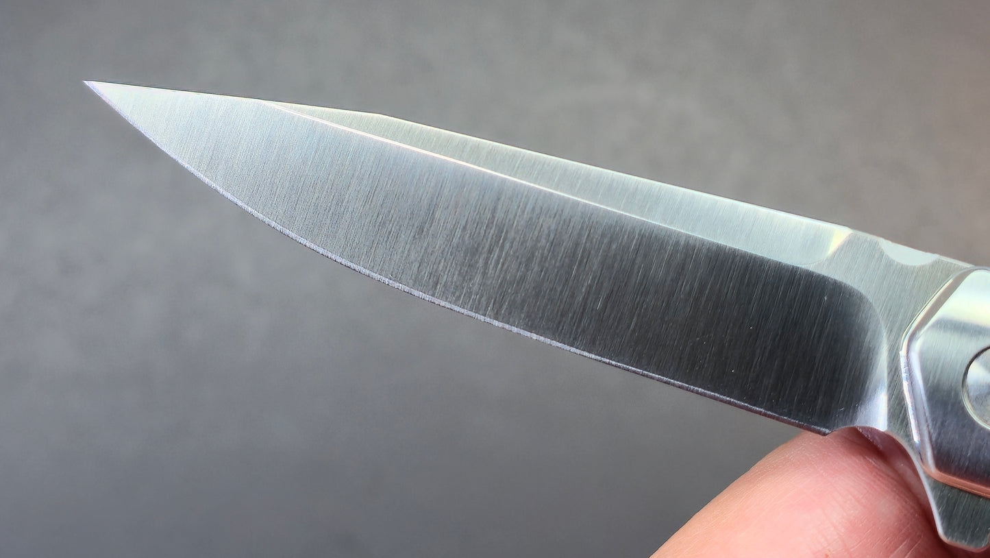 Trivisa Leominor-03G Folding Knife Blue G10 Handle K110