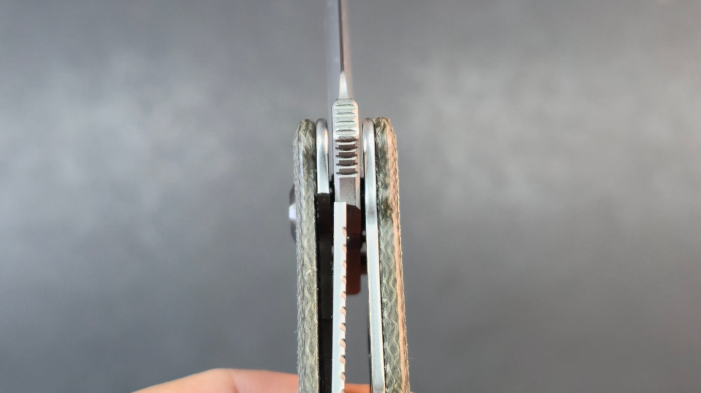 CIVIVI Riffle Flipper & Thumb Hole Micarta Handle 3.46" 14C28N Blade