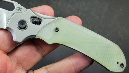 Kansept Quasar Black / Jade G10 Handle Dark Rose Gold 154CM (NEW)