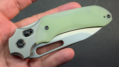 Kansept Quasar Black / Jade G10 Handle Dark Rose Gold 154CM (NEW)