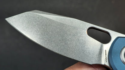 Vosteed Ankylo Vanchor Lock Blue Aluminum Handle Elmax