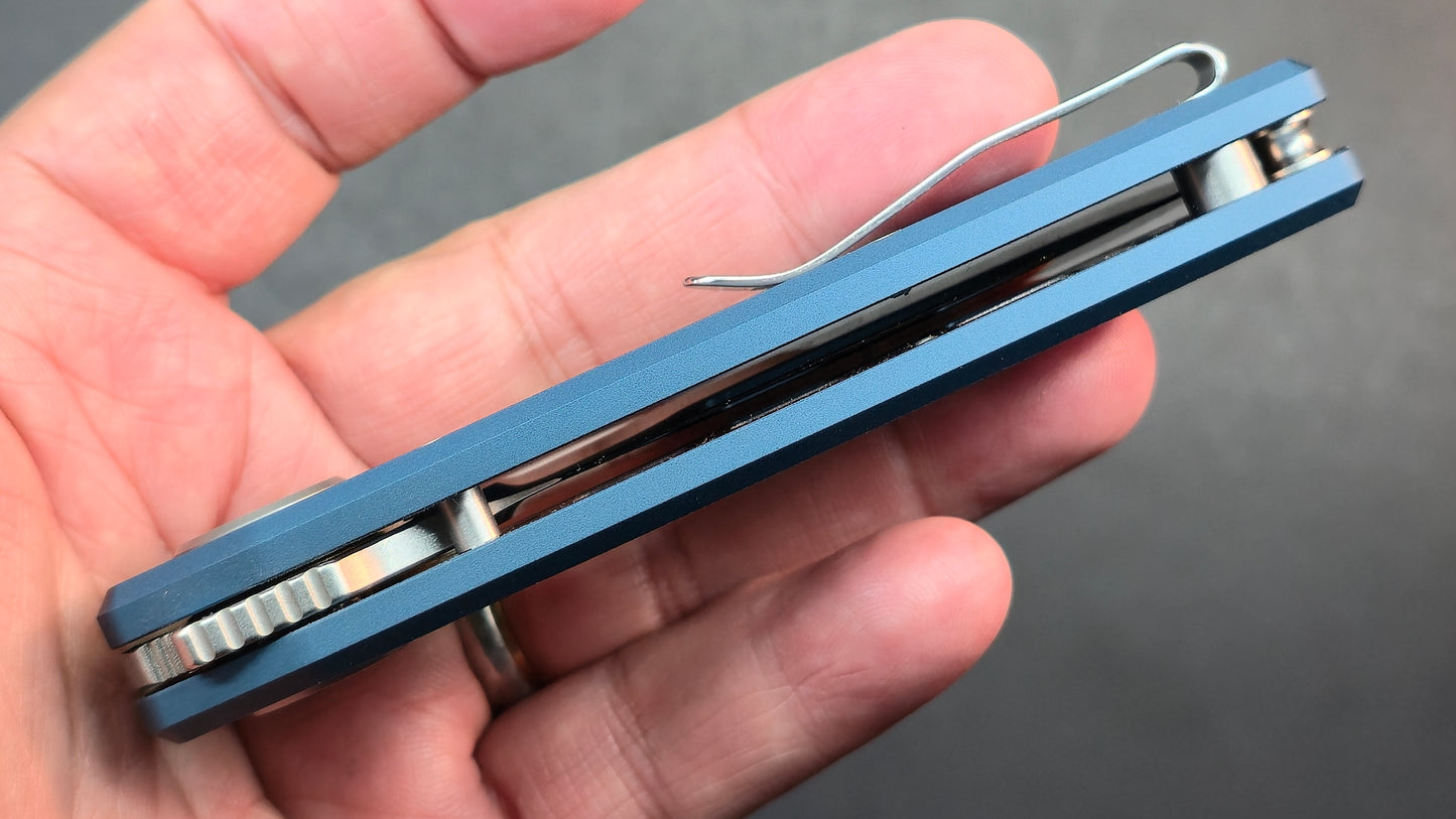 Vosteed Ankylo Vanchor Lock Blue Aluminum Handle Elmax