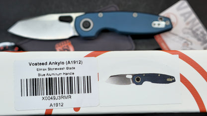 Vosteed Ankylo Vanchor Lock Blue Aluminum Handle Elmax