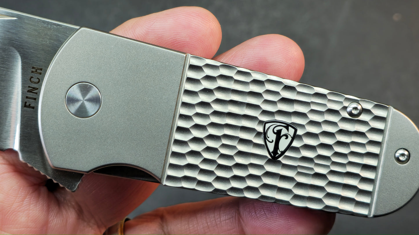 FINCH Buffalo Tooth Jigged Titanium 154CM