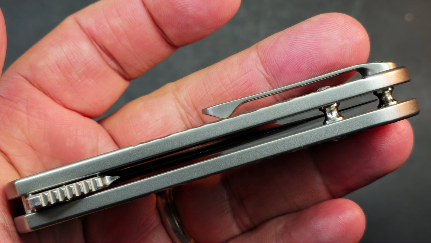 FINCH Buffalo Tooth Jigged Titanium 154CM