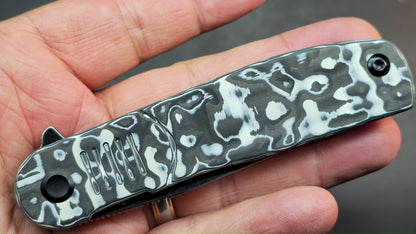 Tenable Einar Black/White Carbon Fiber Handle Nitro-V