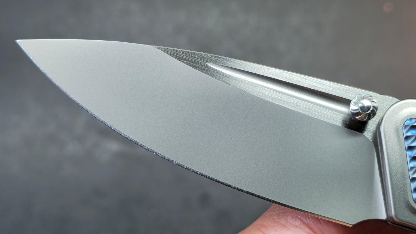 Forest Elf F-03Plus Rattle Snake Design Titanium M390