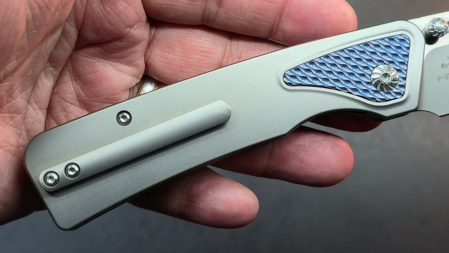 Forest Elf F-03Plus Rattle Snake Design Titanium M390