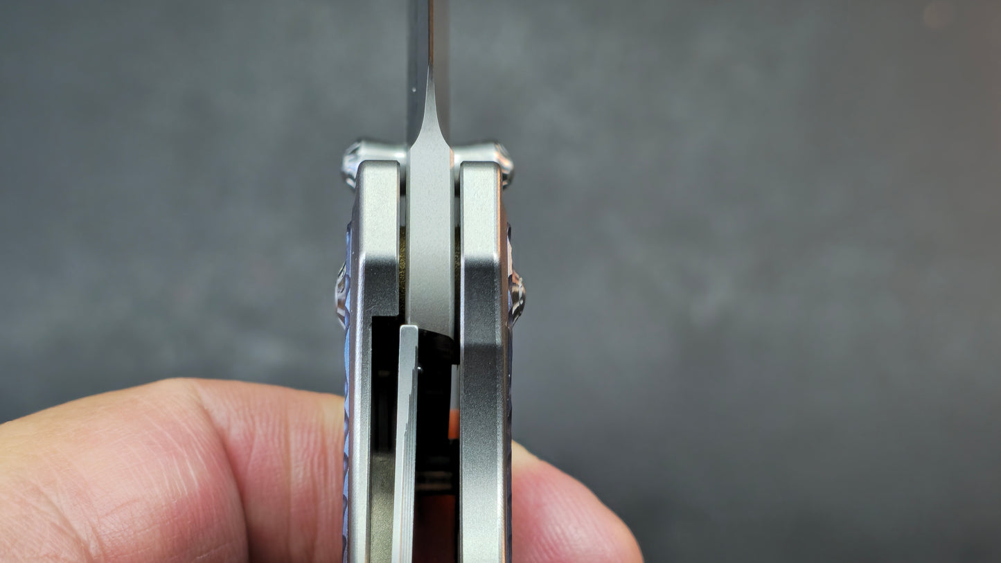 Forest Elf F-03Plus Rattle Snake Design Titanium M390