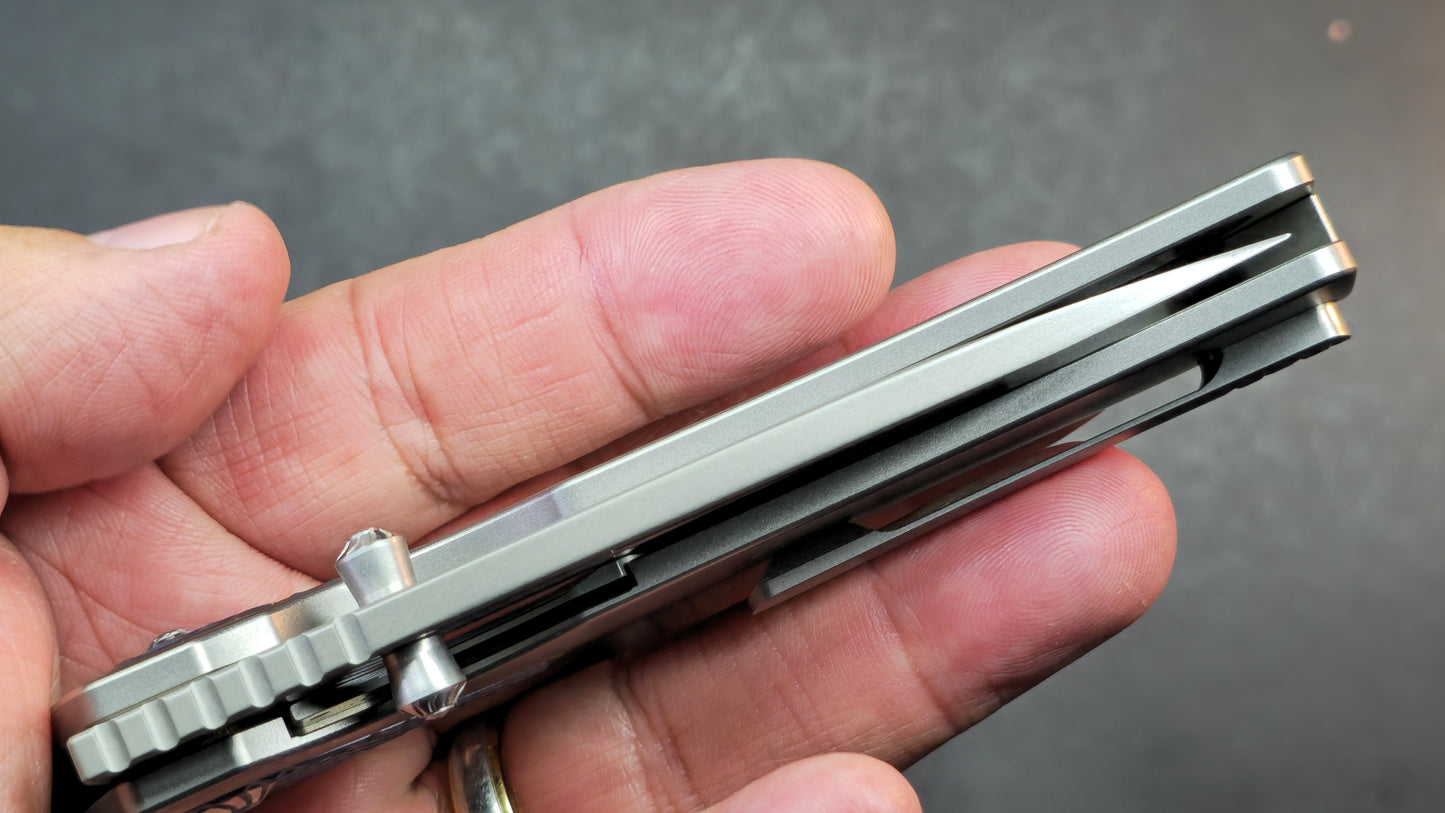 Forest Elf F-03Plus Rattle Snake Design Titanium M390