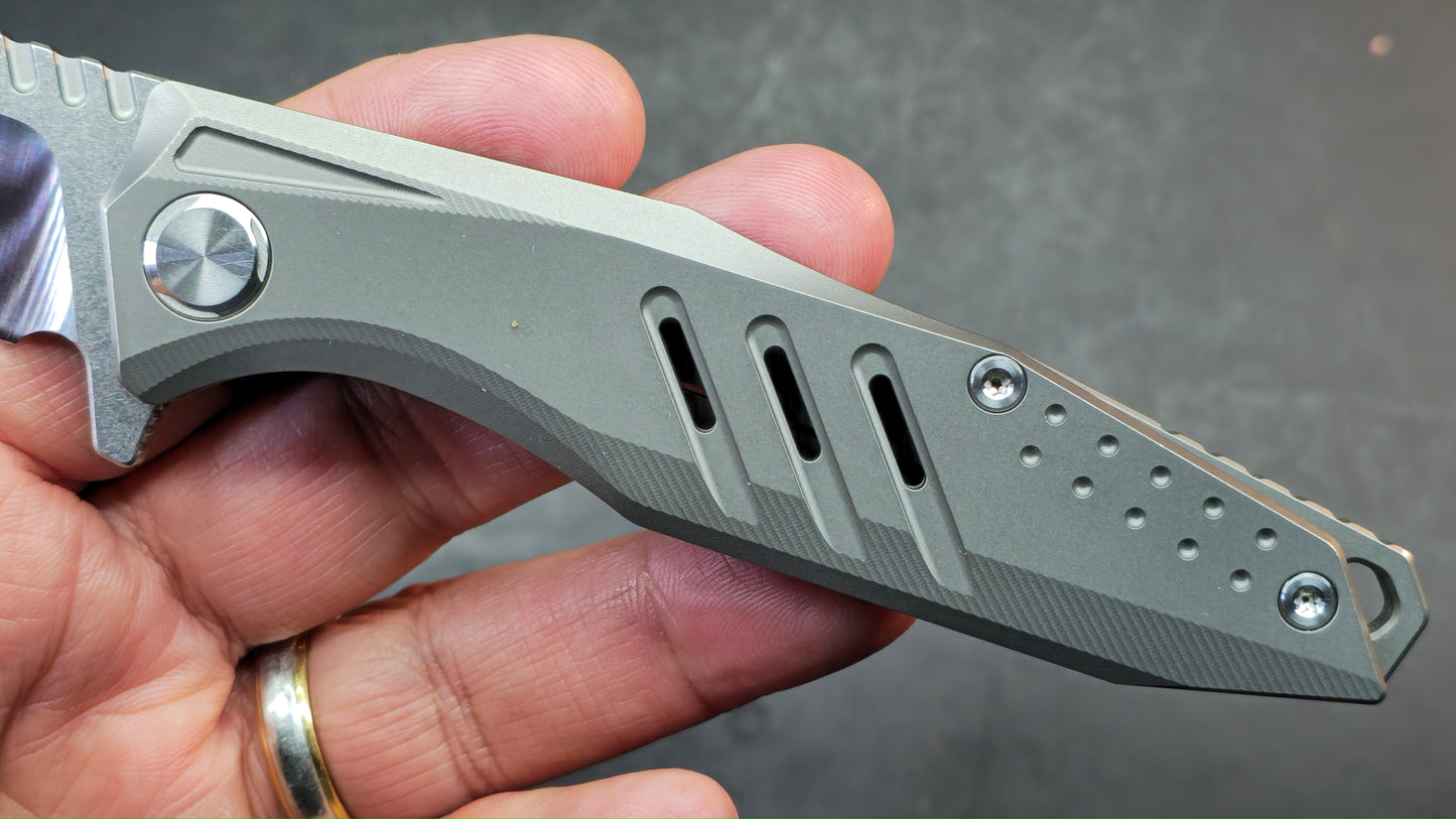 TWOSUN TS292 TITANIUM HANDLE 14C28N Blade